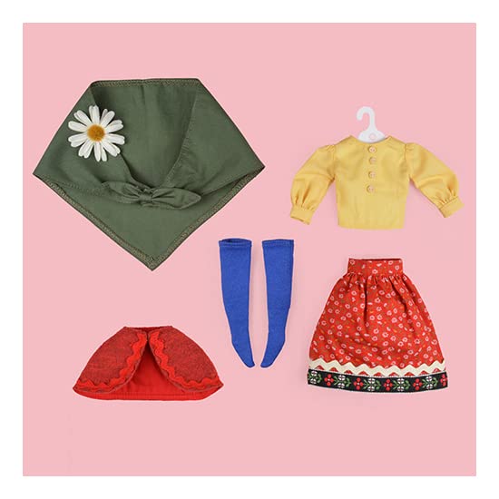 Produced by Junie Moon Dear Darling Fashion for Dolls Babushuka Girl Set (22cm) Green