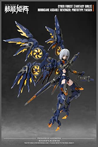 NUKE MATRIX "CYBER FOREST FANTASY GIRLS" HURRICANE ASSAULT REVENGER: PROTOTYPE YAEGER PLASTIC MODEL KIT