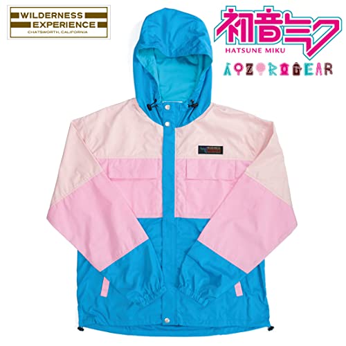 Hatsune Miku x AOZORAGEAR WILDERNESS EXPERIENCE Collaboration Packable Shell Hoodie (L Size)