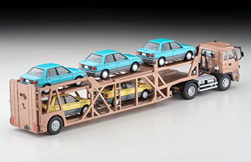 1/64 Scale Tomica Limited Vintage NEO TLV-N225c Isuzu 810EX Car Transporter (Antico ASZ022 Vehicle Transport Trailer) (Brown)
