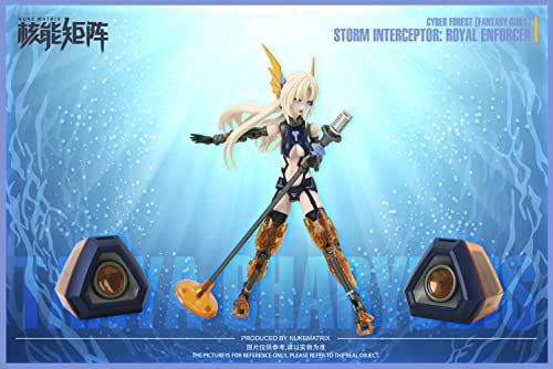 NUKE MATRIX "CYBER FOREST FANTASY GIRLS" STORM INTERCEPTOR: ROYAL ENFORCER PLASTIC MODEL KIT