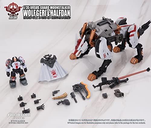 TOYS ALLIANCE LIMITED ARC-06 "ARCHE-YMIRUS" 1/35 SCALE URSUS GUARD MOONSTALKER WOLF GERI & HALFDAN