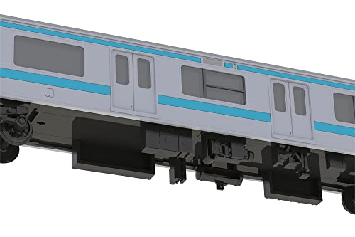 1/80 Scale Plastic Kit <Plakit-Extra> East Japan Railway Company 209 Series DC Train Type (Keihin Tohoku Color) Moha 209, Moha 208 Kit