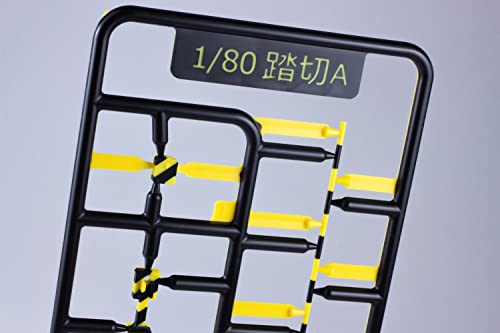 1/80 Scale Size Plastic Kit 2 Color Molding Plastic Kit Railroad Crossing