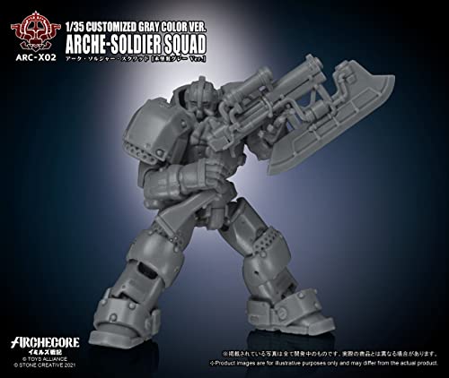 TOYS ALLIANCE LIMITED ARC-X02 "ARCHE-YMIRUS" 1/35 SCALE ARCHE-SOLDIER SQUAD CUSTOMIZED GRAY COLOR VER.