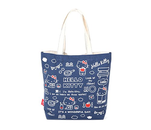 "Hello Kitty" Tote Bag Navy
