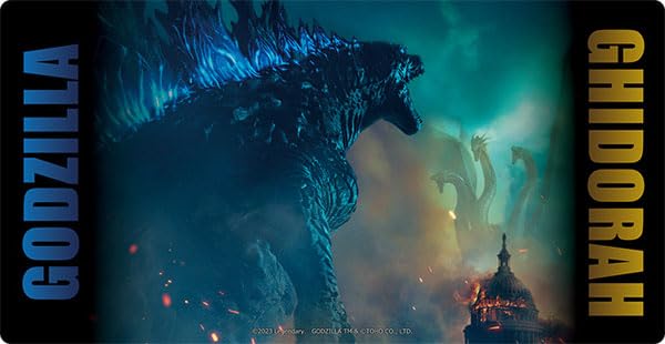 Character Rubber Mat Slim "Godzilla King of Monsters" Godzilla vs Ghidorah