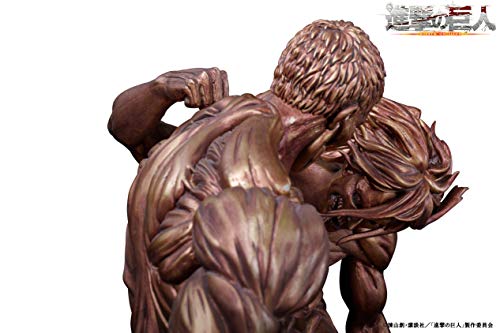 "Attack on Titan" Eren vs Armored Titan Polyresin Super Large Diorama Bronze Ver.