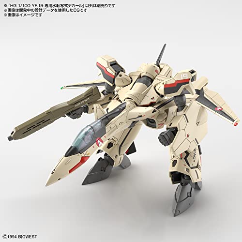 HG 1/100 "Macross Plus" Water Slide Decal for YF-19