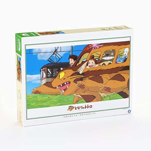 1000 piece jigsaw puzzle "My Neighbor Totoro" 50x75cm on a cat bus