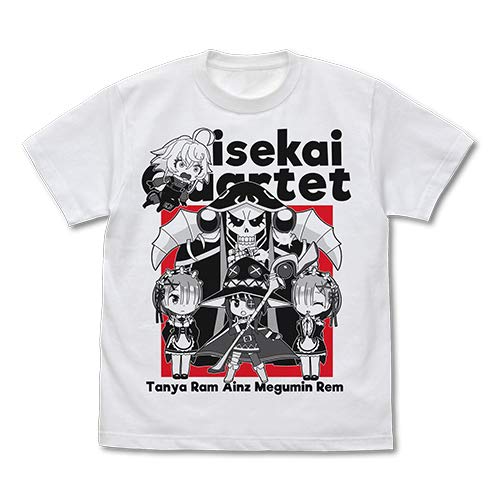 "Isekai Quartet" Isekai Quartet T-shirt White (S Size)