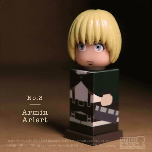 【Hashimoto】Badge Figure STICK HEADS "Attack on Titan" Armin Arlert