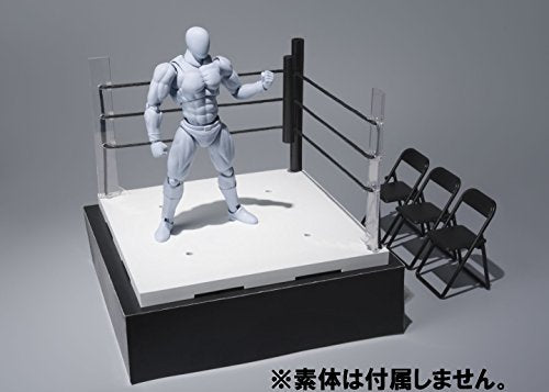 Act. Ring Corner & Pipe Chair set, (Neutral version) Tamashii Stage - Bandai