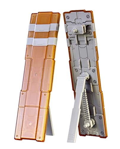 Non Scale Plastic Kit Plaact Options Series 10 Twin Shields 2 Clear Orange