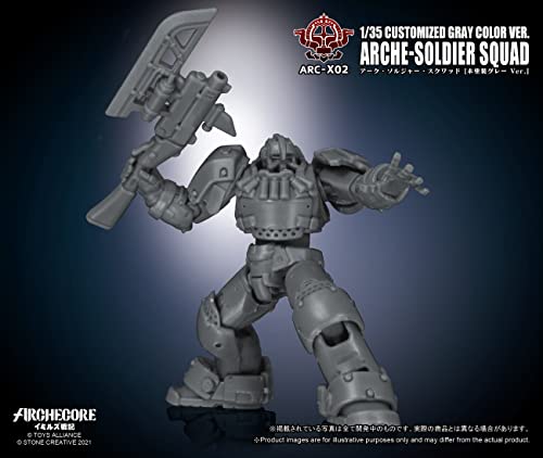 TOYS ALLIANCE LIMITED ARC-X02 "ARCHE-YMIRUS" 1/35 SCALE ARCHE-SOLDIER SQUAD CUSTOMIZED GRAY COLOR VER.