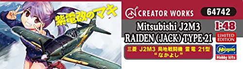 J2M3 Raiden Type 21 (Nakayoshi version)-1/48 scale-Creator Works, Shidenkai no Maki-Hasegawa