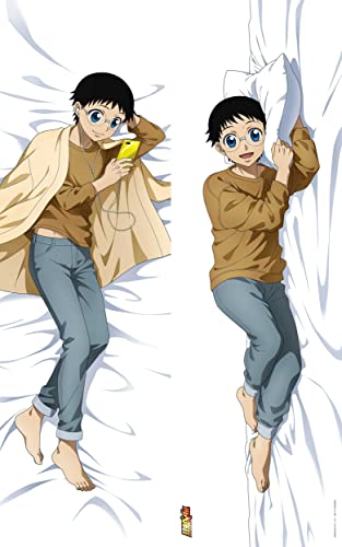 "Yowamushi Pedal GLORY LINE" Original Illustration Premium Dakimakura Cover + Can Badge Set Onoda Sakamichi