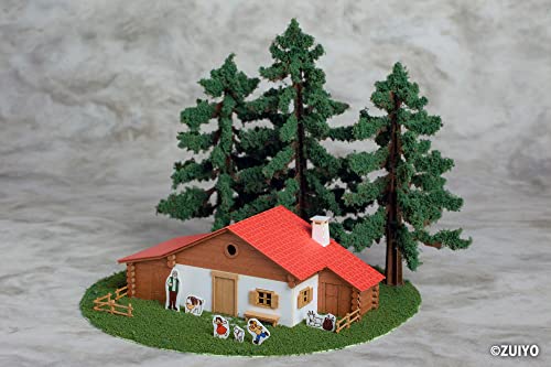 "Heidi, Girl of the Alps" Anitecture 06 1/150 Scale Paper Kit Heidi's House (Alm Mountain Lodge)
