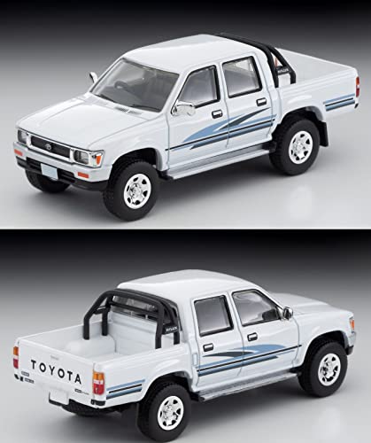 1/64 Scale Tomica Limited Vintage NEO TLV-N256b Toyota Hilux 4WD Pick Up Double Cab SSR (White) 1991