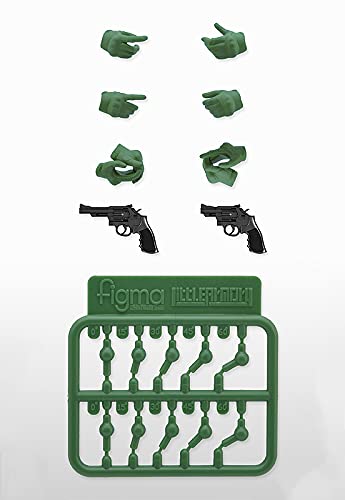 LittleArmory-OP07 figma Tactical Gloves 2 Revolver Set (Green)