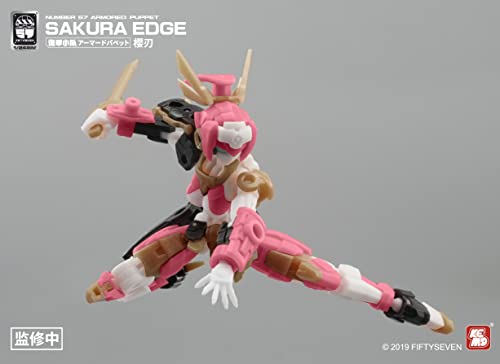 NUMBER 57 ARMORED PUPPET SAKURA EDGE 1/24 SCALE PLASTIC MODEL KIT