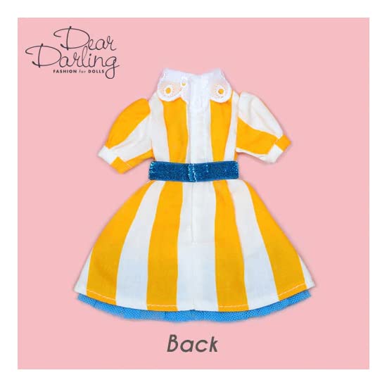 Produced by Junie Moon Dear Darling Fashion for Dolls Sandy Stripe Dress Set (22cm) Yellow