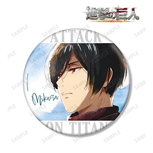 "Attack on Titan" Mikasa Ani-Art Clear Label Big Can Badge