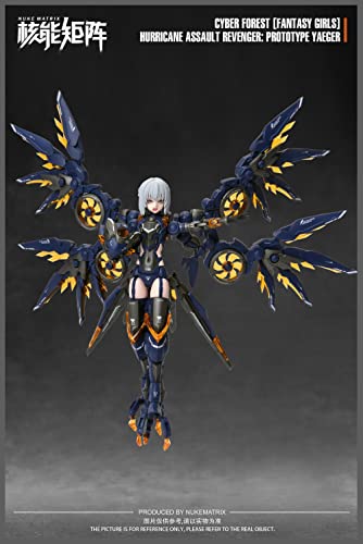 NUKE MATRIX "CYBER FOREST FANTASY GIRLS" HURRICANE ASSAULT REVENGER: PROTOTYPE YAEGER PLASTIC MODEL KIT
