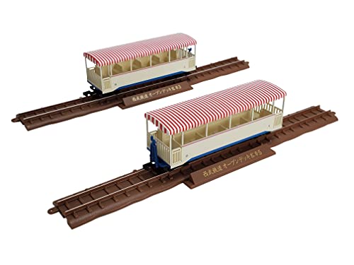 Railway Collection Narrow Gauge 80 Omoide no Seibu Railway Yamaguchi Line Open Passenger Car Type 2 Car Set