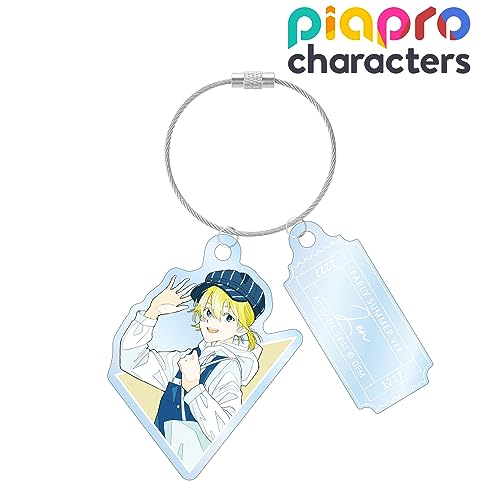 Piapro Characters Original Illustration Kagamine Len Early Summer Outing Ver. Art by Rei Kato Twin Wire Acrylic Key Chain