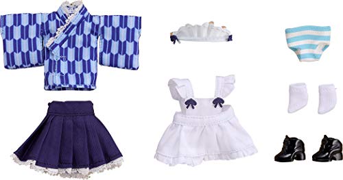 【Good Smile Company】Nendoroid Doll Clothes Set Japanese Style Maid Snow Color (Blue)