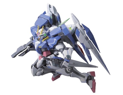 GN-0000 + GNR-010 00 Raiser GN-0000 00 Gundam GNR-010 0 Raiser (Designer's Color Ver. Version)-1/100 scale-1/100 Gundam 00 Model Series (17) Kidou Senshi Gundam 00-Bandai