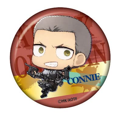 "Attack on Titan" Chimi Chara Can Badge Connie