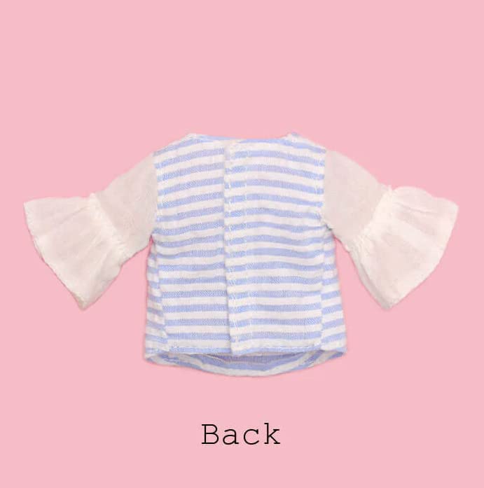 Produced by Junie Moon Dear Darling Fashion for Dolls Bell Sleeve Blouse (22cm Doll Size) Border