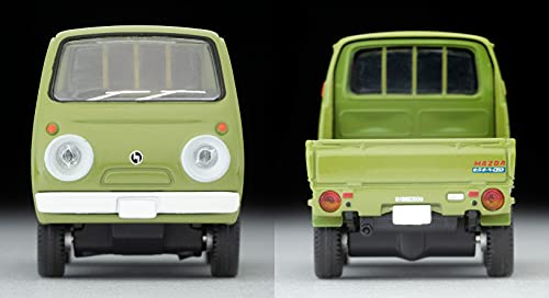 1/64 Scale Tomica Limited Vintage TLV-198a Mazda Porter Cab Three-way Open (Green) with Figure