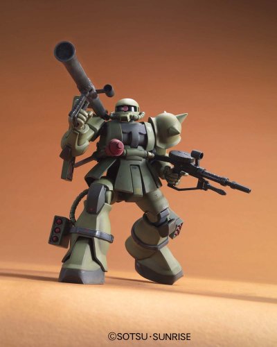 MS - 06 ZAKU II (Ground Warfare Package) - 1 / 144 Scale - Hg uchg Kidou Senshi Gundam - bendai