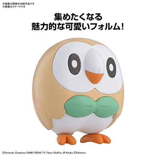 "Pokemon" Pokemon Plastic Model Collection PokePla Quick!! 10 Rowlet