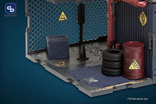 FRESH RETRO 1/24 SCALE DIORAMA BUILDING SET SIB10 CONTAINER WAREHOUSE