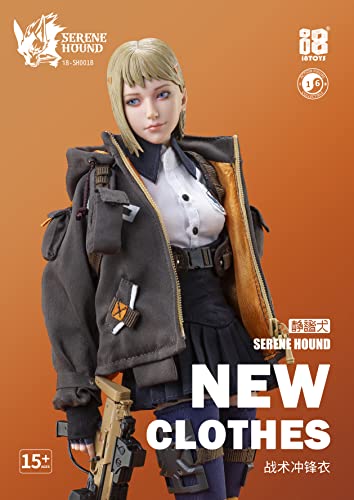i8TOYS SERENE HOUND SERIES SH001B COMBAT JACKET SET FOR 1/6 SCALE ACTION FIGURE (YELLOW LINING)