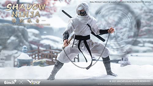 VTOYS x 6INCH SN003 SHADOW NINJA (WHITE) 1/12 SCALE ACTION FIGURE