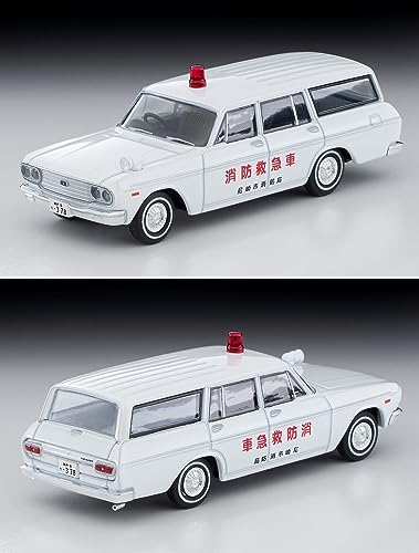 1/64 Scale Tomica Limited Vintage TLV-207a Toyopet Masterline Fire Ambulance (Amagasaki City Fire Department) 1966