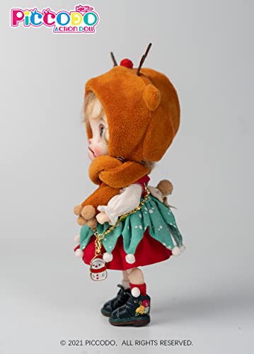 PICCODO ACTION DOLL CHRISTMAS DOLL OUTFIT SET "SNOW FLAKE REINDEER"