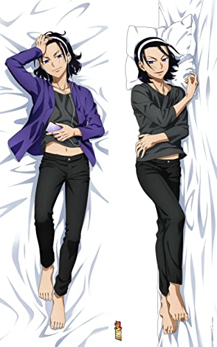 "Yowamushi Pedal GLORY LINE" Original Illustration Premium Dakimakura Cover + Can Badge Set Toudou Jinpachi