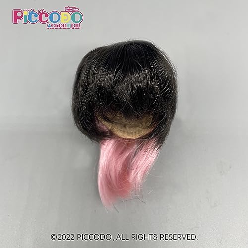 PICCODO DOLL WIG MULLET HAIR (PINK DIP-DYE)