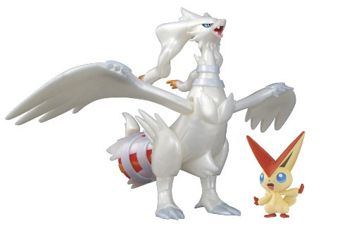 Reshiram  (Metallic ver. version) Pokemon Plamo Gekijouban Pocket Monsters Best Wishes: Victini to Shiroki Eiyuu Reshiram - Bandai