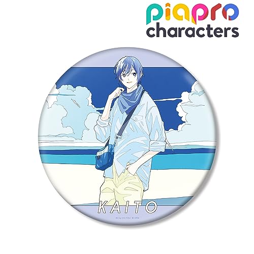 Piapro Characters Original Illustration KAITO Early Summer Outing Ver. Art by Rei Kato Big Can Badge