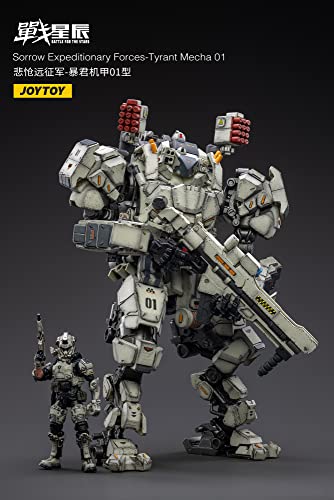 JOYTOY Battle for the Stars Sorrow Expeditionary Forces Tyrant Mecha 01 With Pilot 1/18 Scale Figure Set