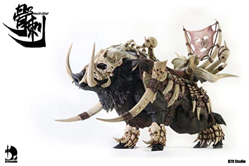 D20studio BATTLE BOAR BONESTABBER (BLACK) 1/12 SCALE ACTION FIGURE