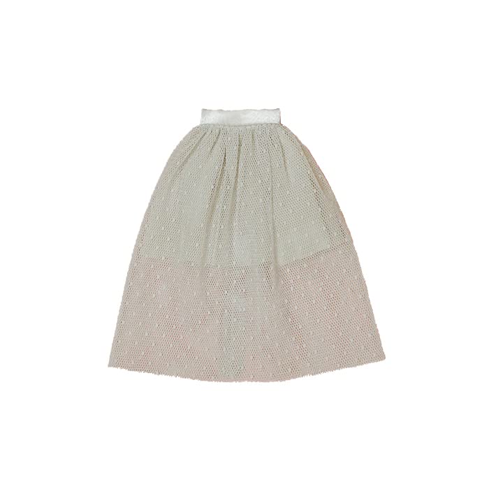 【Cross World Connections】Produced by Junie Moon Dear Darling Fashion for Dolls Tulle Long Skirt (22cm) Gray
