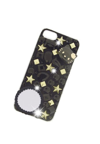 "Hello Kitty" Deco Cover iDress for iPhone5 Studded Black / iP5-KT18
